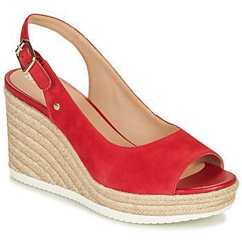 D PONZA  women's Sandals in Red. Sizes available:3,4,5,6,7,7.5,2.5,3.5