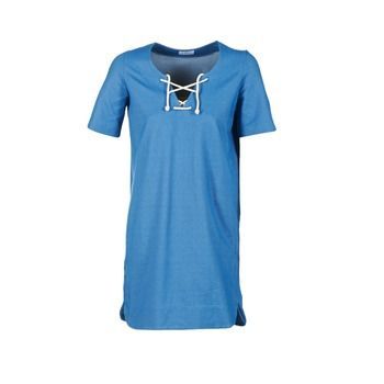 TXANGAI  women's Dress in Blue. Sizes available:XL