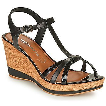 VESILA  women's Sandals in Black. Sizes available:4,6.5,7.5