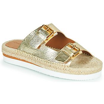 GLYN SB38141A  women's Mules / Casual Shoes in Gold