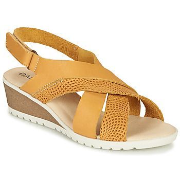 MAYLO  women's Sandals in Yellow. Sizes available:3.5,5