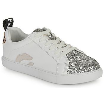 BETTYS ROSE GLITTER SILVER  women's Shoes (Trainers) in White