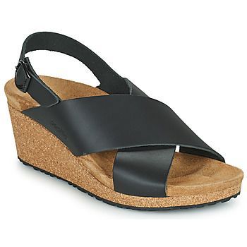 SAMIRA RING BUCKLE  women's Sandals in Black. Sizes available:3,4,5,6,7,8