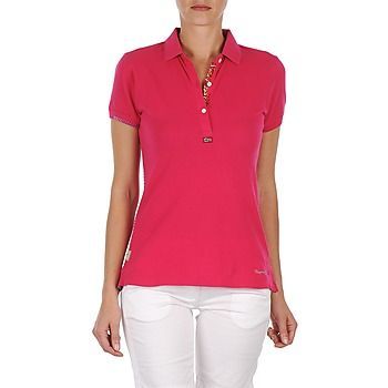 ELINDA  women's Polo shirt in Pink. Sizes available:XS