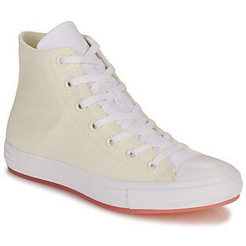 CHUCK TAYLOR ALL STAR MARBLED-EGRET/CHEEKY CORAL/LAWN FLAMINGO  women's Shoes (High-top Trainers) in White