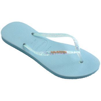 SLIM GLITTER FLOURISH  women's Flip flops / Sandals (Shoes) in Blue