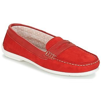 FRIOULA  women's Loafers / Casual Shoes in Red. Sizes available:3.5