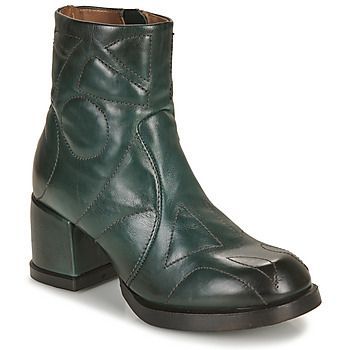AMBERLY  women's Low Ankle Boots in Green
