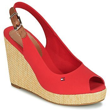 ICONIC ELENA SLING BACK WEDGE  women's Sandals in Orange. Sizes available:6.5