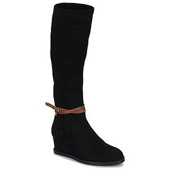 LOUVE  women's High Boots in Black