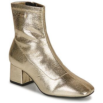 DANIELA  women's Low Ankle Boots in Gold