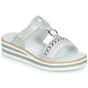 CLOZ  women's Mules / Casual Shoes in Silver. Sizes available:7.5