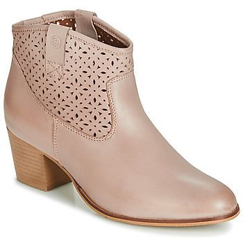 JIKOTEVE  women's Low Ankle Boots in Beige. Sizes available:7,3
