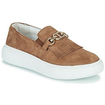FAMEUSE  women's Slip-ons (Shoes) in Brown