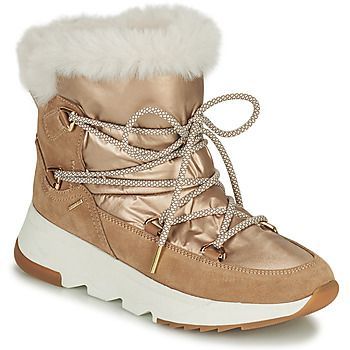 FALENA  women's Snow boots in Beige. Sizes available:3,4,5,6,7,7.5