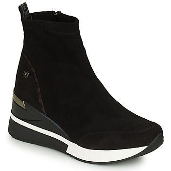 140057  women's Shoes (High-top Trainers) in Black