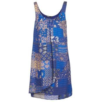 OFFOELA  women's Dress in Blue. Sizes available:UK 8