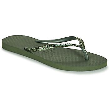 SLIM GLITTER II  women's Flip flops / Sandals (Shoes) in Green. Sizes available:2.5 / 3,1 / 2 kid