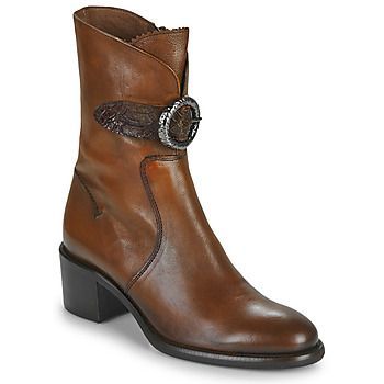 ROSUREUX  women's Low Ankle Boots in Brown
