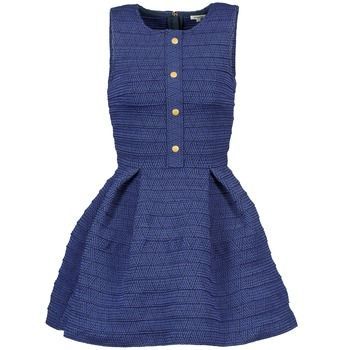 ELASTIC  women's Dress in Blue. Sizes available:UK 14