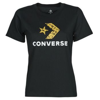 STAR CHEVRON HYBRID FLOWER INFILL CLASSIC TEE  women's T shirt in Black. Sizes available:S,M,L,XL,XS