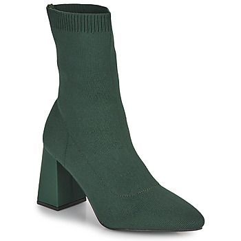 NEW04  women's Low Ankle Boots in Green