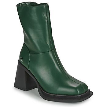 NEW05  women's Low Ankle Boots in Green