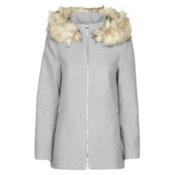 VMCOLLARYORK  women's Coat in Grey. Sizes available:S,M,L,XS