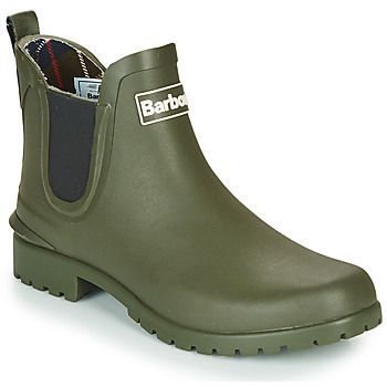 WILTON  women's Wellington Boots in Green. Sizes available:3,4,8
