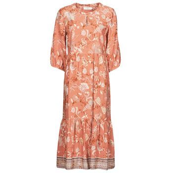 JOHUI DRESS  women's Long Dress in Orange. Sizes available:UK 10,UK 12,UK 14
