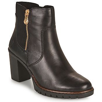 Y2557-00  women's Low Ankle Boots in Black