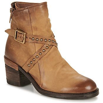 JAMAL BUCKLE  women's Mid Boots in Brown