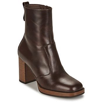 MONZA  women's Low Ankle Boots in Brown