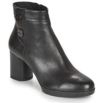 ANYLLA MID  women's Low Ankle Boots in Black. Sizes available:4,6,7,7.5,4.5,5.5,6.5