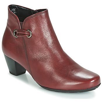 3282758  women's Low Ankle Boots in Red. Sizes available:3.5,4,4.5,5,5.5,6,6.5,7,7.5,8