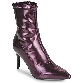 NEW03  women's Low Ankle Boots in Purple