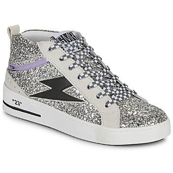 GIBRA  women's Shoes (High-top Trainers) in Silver