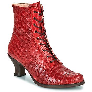 ROCOCO  women's Low Ankle Boots in Red