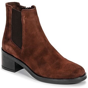 LIOO  women's Low Ankle Boots in Brown. Sizes available:3,5,6,8