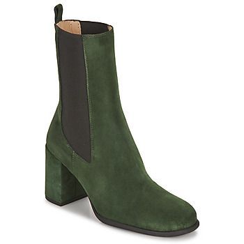 NECK  women's Low Ankle Boots in Green