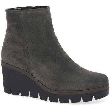 Utopia Womens Chunky Wedge Heel Ankle Boots  women's Low Ankle Boots in Grey. Sizes available:5,6,6.5,7