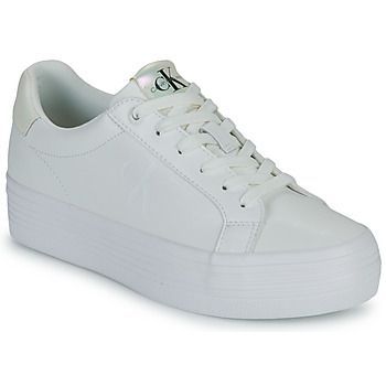 BOLD VULC FLATF LACEUP LTH WN  women's Shoes (Trainers) in White