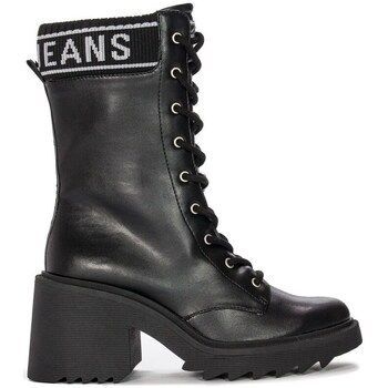 Boss Logo Black  women's Shoes (High-top Trainers) in Black