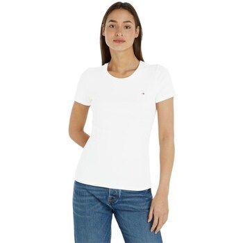 WW0WW37882YBL  women's T shirt in White