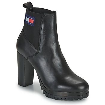 Essentials High Heel Boot  women's Low Ankle Boots in Black