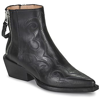 CALAMITY 4 WEST DOUBLE ZIP BOOT  women's Mid Boots in Black