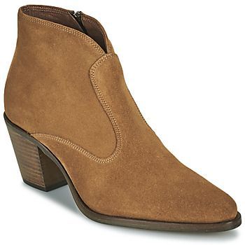 RABU  women's Low Ankle Boots in Brown