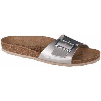GNW2041026  women's Flip flops / Sandals (Shoes) in Silver