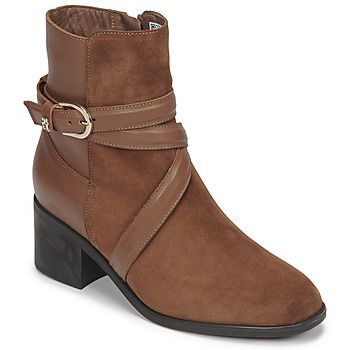 ELEVATED ESSENTIAL MIDHEEL BOOT  women's Low Ankle Boots in Brown
