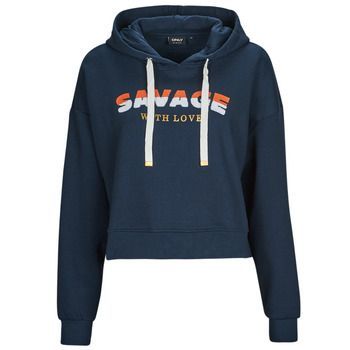 ONLPIXA L/S HOOD CS SWT  women's Sweatshirt in Marine